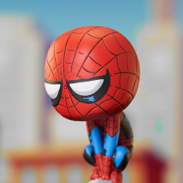 Marvel Animated Szobor Spider-Man on Chimney 15 cm