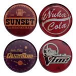 Fallout Coaster 4-Pack Metal Drinks