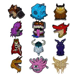 Dungeons & Dragons World Kitűző Display 50th Anniversary Mystery Kitűző (12)