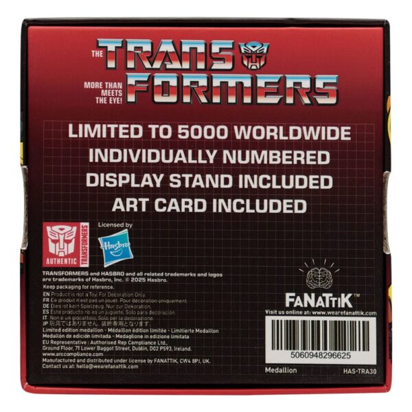 Transformers Generation 1 Medallion Bumblebee Limited Edition