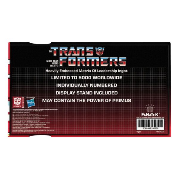 Transformers Replika Matrix of Leadership Metal Limited Edition 14 cm