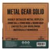 Metal Gear Solid 2 Replika Cardboard Box