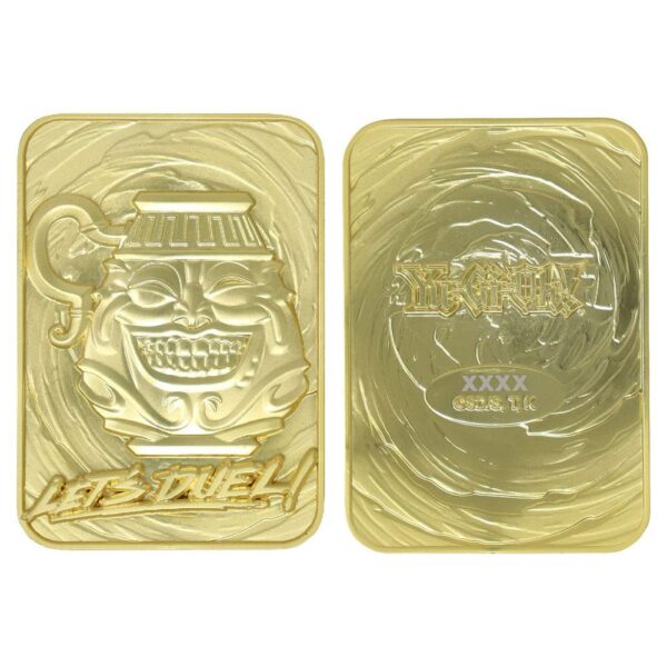 Yu-Gi-Oh! Replika Card Pot of Greed (gold plated)