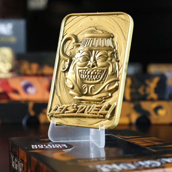 Yu-Gi-Oh! Replika Card Pot of Greed (gold plated)