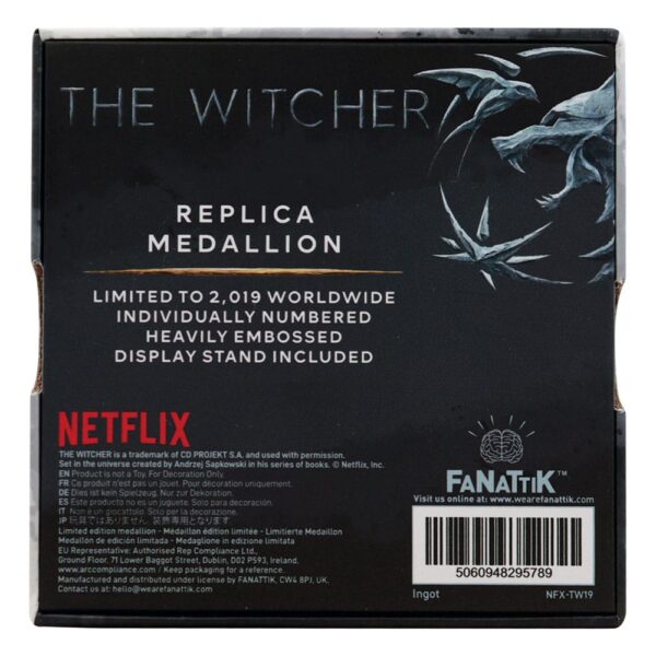 The Witcher Replika 1/1 Necklace Geralt´s Medallion