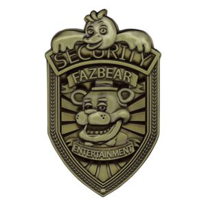 Five Nights at Freddy´s Replika Security Badge Antique Brass Edition