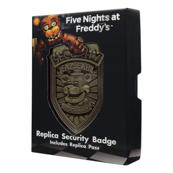 Five Nights at Freddy´s Replika Security Badge Antique Brass Edition