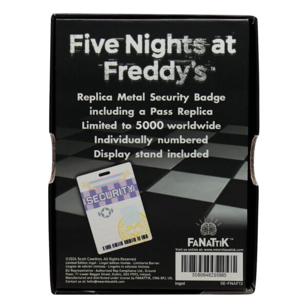 Five Nights at Freddy´s Replika Security Badge Antique Brass Edition