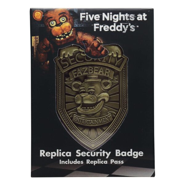 Five Nights at Freddy´s Replika Security Badge Antique Brass Edition