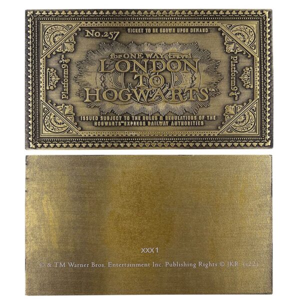 Harry Potter Replika Hogwarts Train Ticket Limited Edition Harry Potter Replika Hogwarts Train Ticket Limited Edition