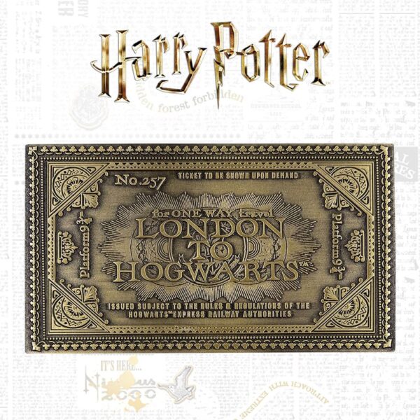 Harry Potter Replika Hogwarts Train Ticket Limited Edition Harry Potter Replika Hogwarts Train Ticket Limited Edition