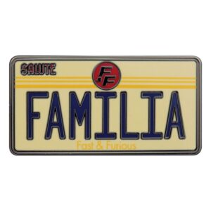 Fast & Furious Kitűző Familia License Plate