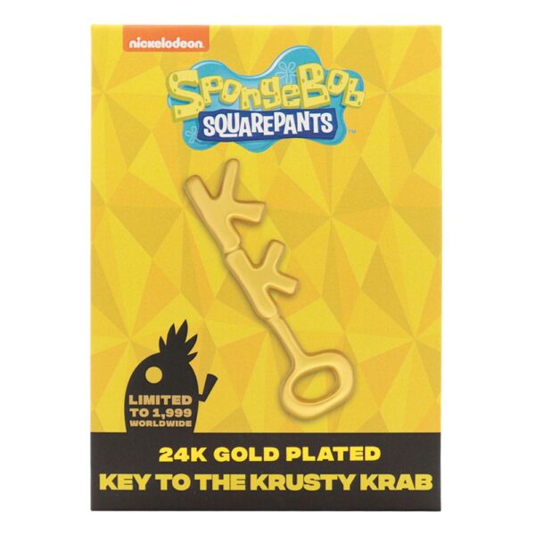SpongeBob SquarePants Replika Crusty Crab Key 24k Gold Plated