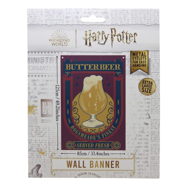 Harry Potter Wall Banner Butterbeer 125 x 85 cm