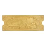 Polar Express Replika Train Ticket 24k Gold Plated Limited Edition