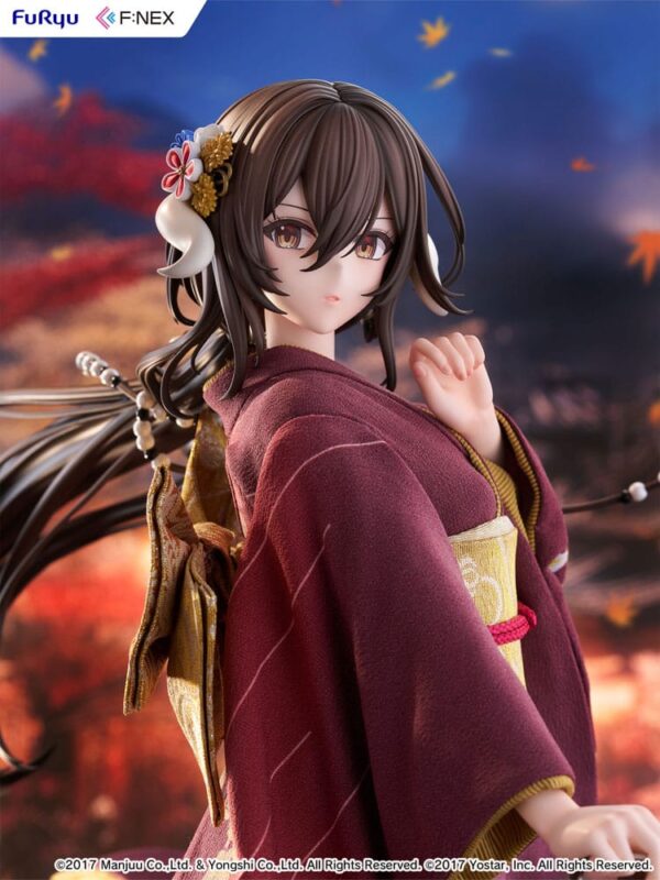 Azur Lane F:Nex PVC Szobor 1/4 Mikasa blue flower komachi Ver. Japanese Doll 43 cm