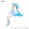 Hatsune Miku Noodle Stopper PVC Szobor Flower Fairy Nemophila Pail Blue Color Ver. 15 cm