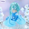 Hatsune Miku Noodle Stopper PVC Szobor Flower Fairy Nemophila Pail Blue Color Ver. 15 cm