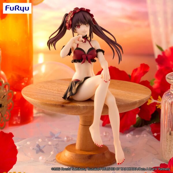 Date A Live Noodle Stopper PVC Szobor Kurumi Tokisaki Swimsuit Ver. 15 cm