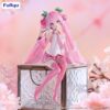 Hatsune Miku Noodle Stopper PVC Szobor Sakura Miku 2024 Pearl Color Ver. 15 cm