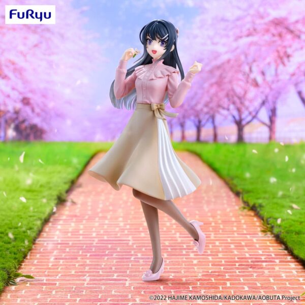 Rascal Does Not Dream of Bunny Girl Senpai Trio-Try-iT PVC Szobor Mai Sakurajima Spring Outfit Ver. 21 cm