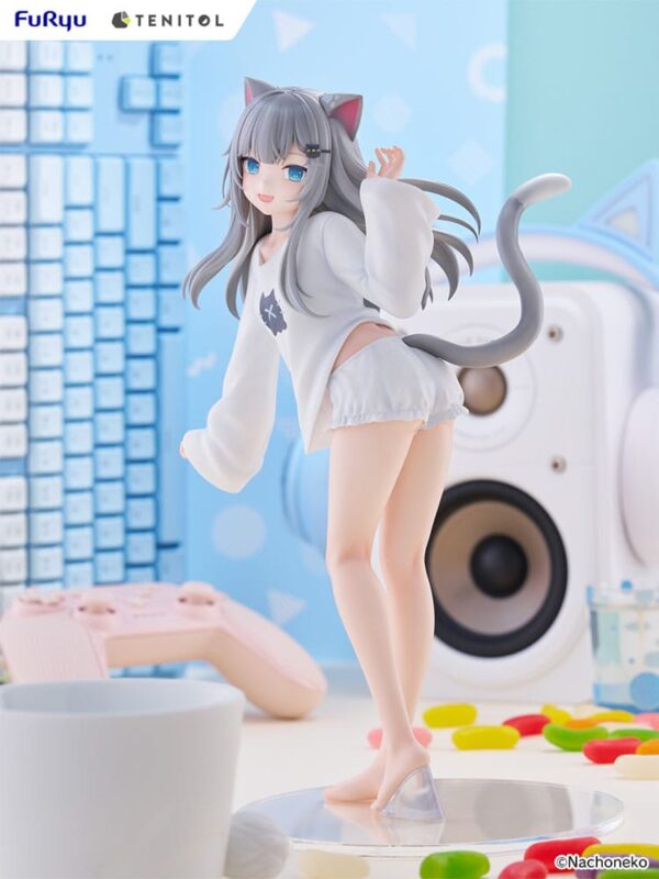 VTuber Tenitol Tall PVC Szobor Nachoneko 30 cm VTuber Tenitol Tall PVC Szobor Nachoneko 30 cm
