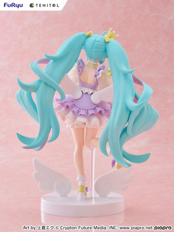Hatsune Miku Tenitol PVC Szobor Hatsune Miku Yumekawa Princess Lavender Ver. 21 cm