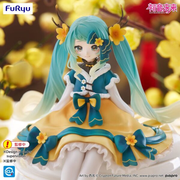Hatsune Miku Noodle Stopper PVC Szobor Hatsune Miku 2025 Chinese New Year Ver. 14 cm