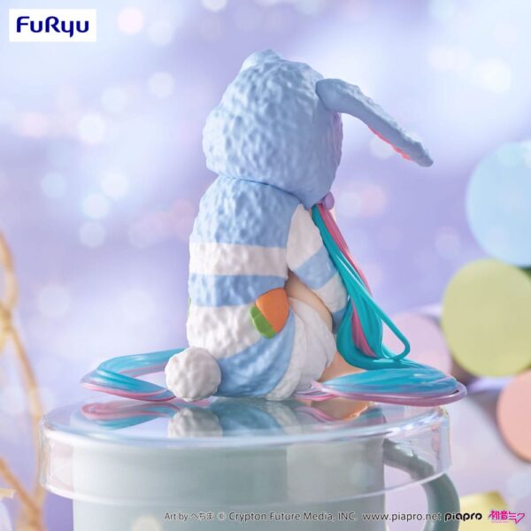 Hatsune Miku Noodle Stopper PVC Szobor Hatsune Miku Rabbit Ear Hood Pajama Blue Color Ver. 14 cm Hatsune Miku Noodle Stopper PVC Szobor Hatsune Miku Rabbit Ear Hood Pajama Blue Color Ver. 14 cm