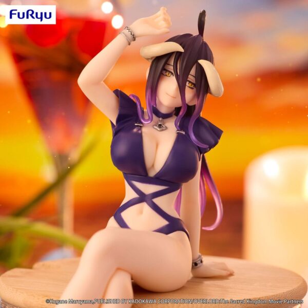 Overlord Noodle Stopper PVC Szobor Albedo Swimsuit Dark Purple Color Ver. 16 cm
