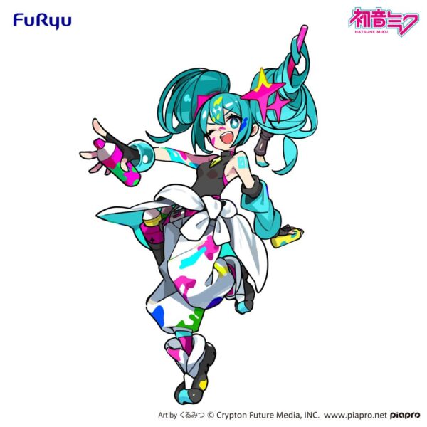 Hatsune Miku Trio-Try-iT PVC Szobor Miku Paint Girl 19 cm Hatsune Miku Trio-Try-iT PVC Szobor Miku Paint Girl 19 cm