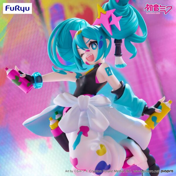 Hatsune Miku Trio-Try-iT PVC Szobor Miku Paint Girl 19 cm Hatsune Miku Trio-Try-iT PVC Szobor Miku Paint Girl 19 cm