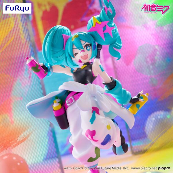 Hatsune Miku Trio-Try-iT PVC Szobor Miku Paint Girl 19 cm Hatsune Miku Trio-Try-iT PVC Szobor Miku Paint Girl 19 cm