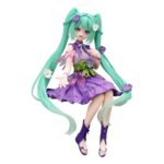 Hatsune Miku Noodle Stopper PVC Szobor Flower Fairy Cosmos Purple Color Ver. 14 cm