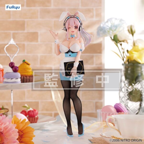 Super Sonico BiCute Bunnies PVC Szobor Waitress Light Blue Color Ver. 28 cm Super Sonico BiCute Bunnies PVC Szobor Waitress Light Blue Color Ver. 28 cm