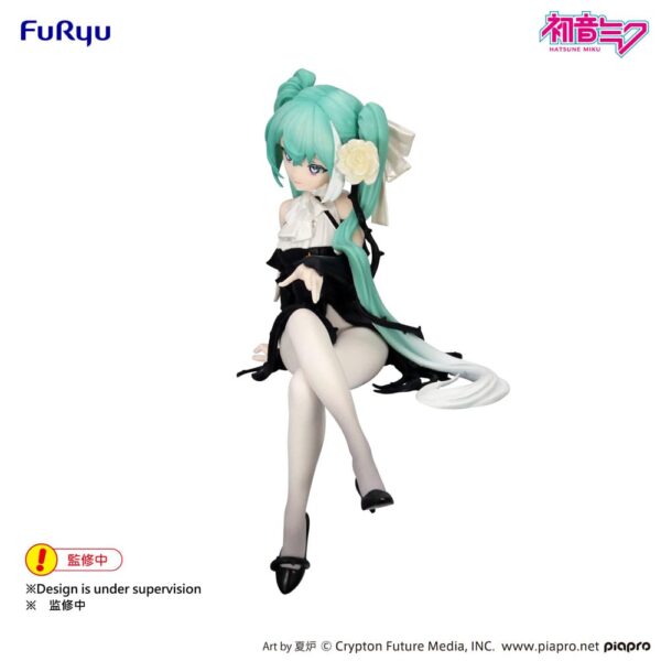 Hatsune Miku Noodle Stopper PVC Szobor Flower Fairy White Rose 14 cm