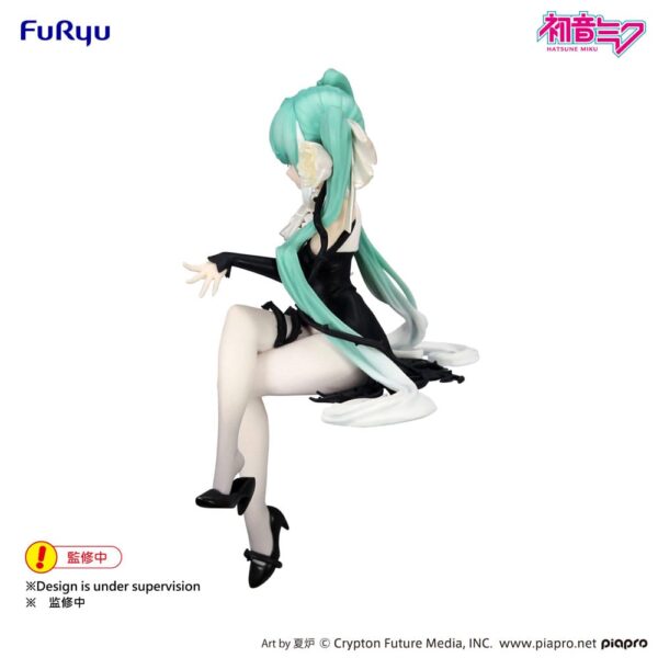 Hatsune Miku Noodle Stopper PVC Szobor Flower Fairy White Rose 14 cm