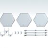The Simple Stand Nendoroid More for Figuras & Models 3-Pack Hex Type