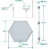 The Simple Stand Nendoroid More for Figuras & Models 3-Pack Hex Type