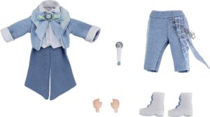 Original Character Accessories for Nendoroid Doll Figuras Outfit Set: Idol Outfit - Boy (Sax Blue)