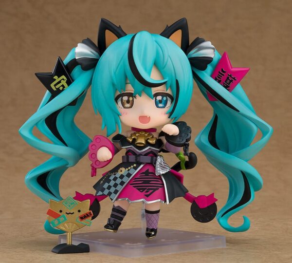 Character Vocal Series 01 Nendoroid Akció Figura Hatsune Miku: Black Maneki Miku Ver. 10 cm