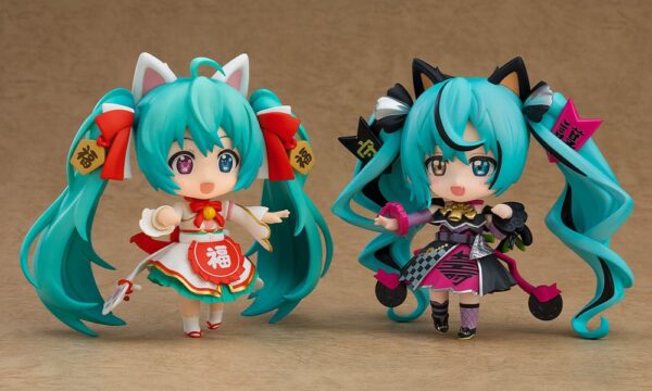 Character Vocal Series 01 Nendoroid Akció Figura Hatsune Miku: Black Maneki Miku Ver. 10 cm