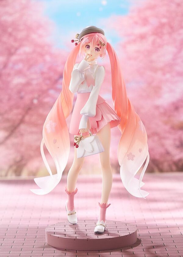 Character Vocal Series 01: Hatsune Miku Pop Up Parade PVC Szobor Sakura Miku: Hanami Outfit Ver. 23 cm Character Vocal Series 01: Hatsune Miku Pop Up Parade PVC Szobor Sakura Miku: Hanami Outfit Ver. 23 cm
