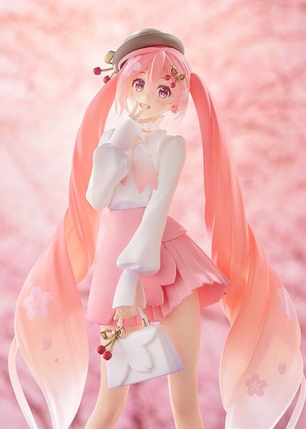 Character Vocal Series 01: Hatsune Miku Pop Up Parade PVC Szobor Sakura Miku: Hanami Outfit Ver. 23 cm Character Vocal Series 01: Hatsune Miku Pop Up Parade PVC Szobor Sakura Miku: Hanami Outfit Ver. 23 cm