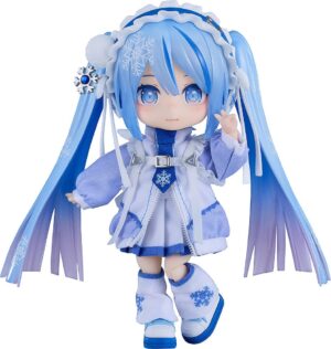 Character Vocal Series 01: Hatsune Mik Nendoroid Doll Akció Figura Snow Miku: Yukiiro Pop Ver. 14 cm