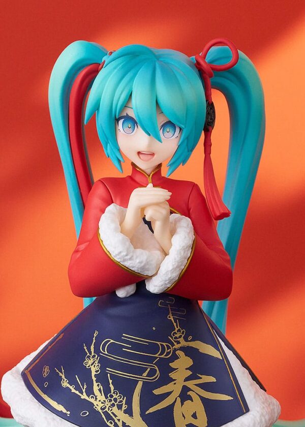 Character Vocal Series 01: Hatsune Miku Pop Up Parade PVC Szobor Hatsune Miku: Sourxuan Chinese New Year Ver. 17 cm
