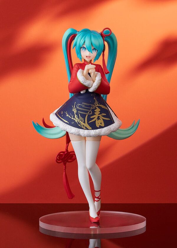 Character Vocal Series 01: Hatsune Miku Pop Up Parade PVC Szobor Hatsune Miku: Sourxuan Chinese New Year Ver. 17 cm