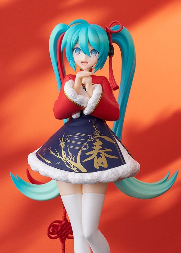 Character Vocal Series 01: Hatsune Miku Pop Up Parade PVC Szobor Hatsune Miku: Sourxuan Chinese New Year Ver. 17 cm
