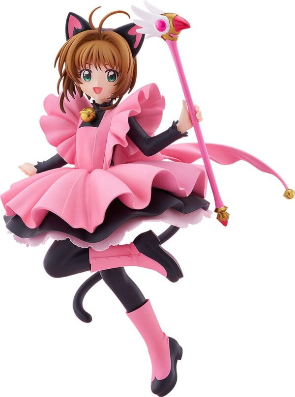 Cardcaptor Sakura Pop Up Parade PVC Szobor Sakura Kinomoto: Black Cat Costume Ver. L Size 22 cm