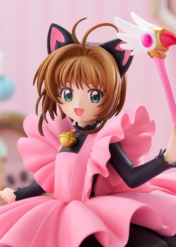 Cardcaptor Sakura Pop Up Parade PVC Szobor Sakura Kinomoto: Black Cat Costume Ver. L Size 22 cm